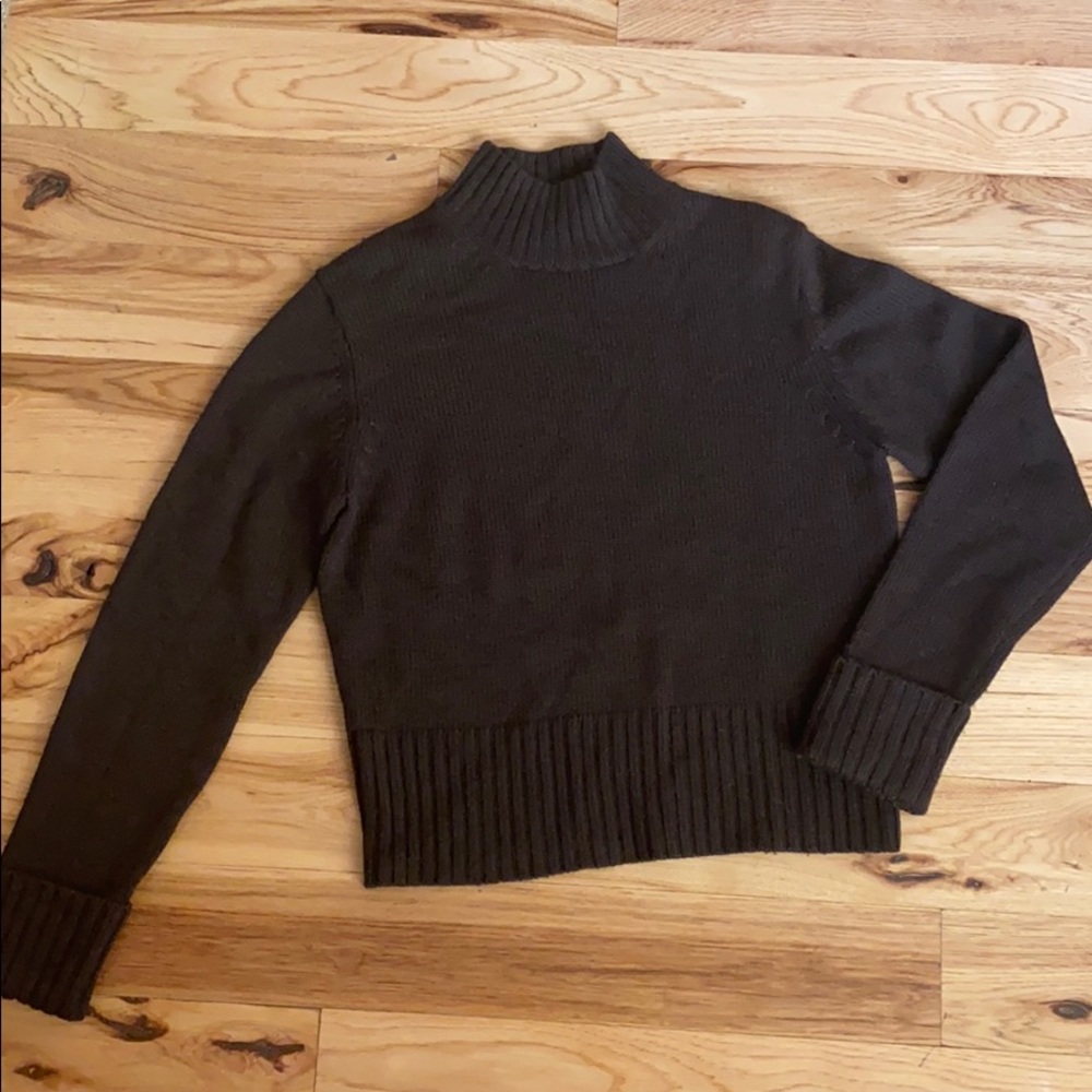 Ann Taylor Sweater Wool Chocolate Brown Sweater